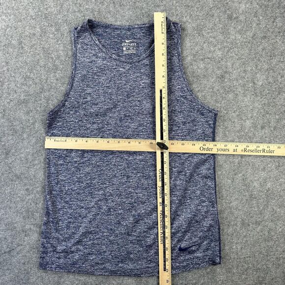Nike Shirt Womens XS Blue Dri-FIT Training Tank Top Athletic Running Gym - Picture 6 of 9